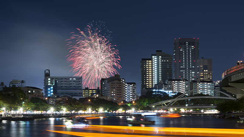 天神祭り奉納花火